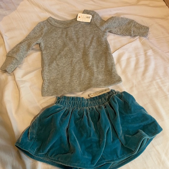 Sliver top and short skirt for infant girl - Picture 1 of 1